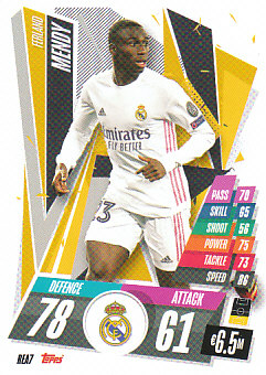 Ferland Mendy Real Madrid 2020/21 Topps Match Attax CL #REA07